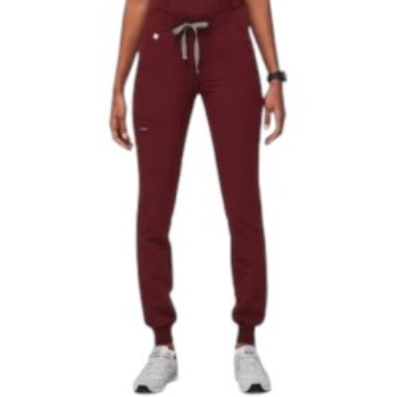 Figs Zamora Jogger Scrub Pants in Burgundy XXL - Picture 1 of 5